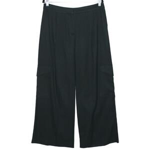 KOTON Arzu Sabanci Wide Leg Black Pants Size EU 42 Large